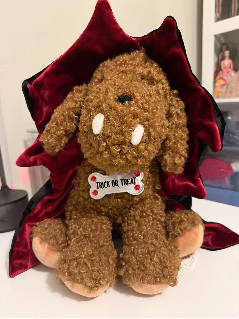 Pottery Barn Dante Dracula Dog Pillow. Cute